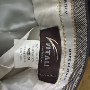 Vitali Collection Men's Gray Wool Pants